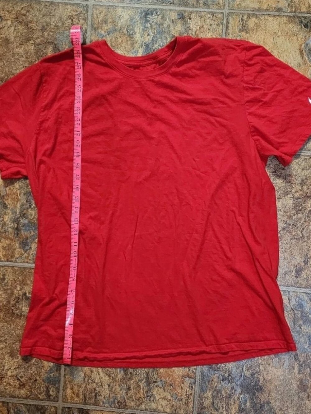 Nike Mens Sz XXL T-Shirt Short Sleeve Red White Nike Swoosh